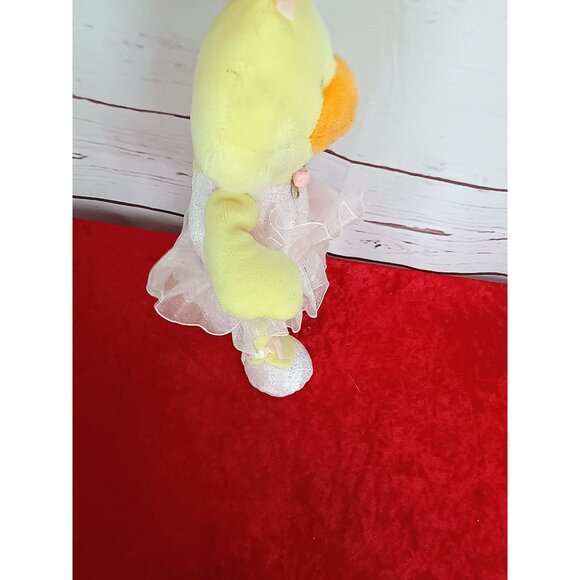 Ty Allegro Yellow Plush Duck Ballerina Dancer Stuffed Animal Toy 9"‎ With Tutu & - Picture 4 of 6